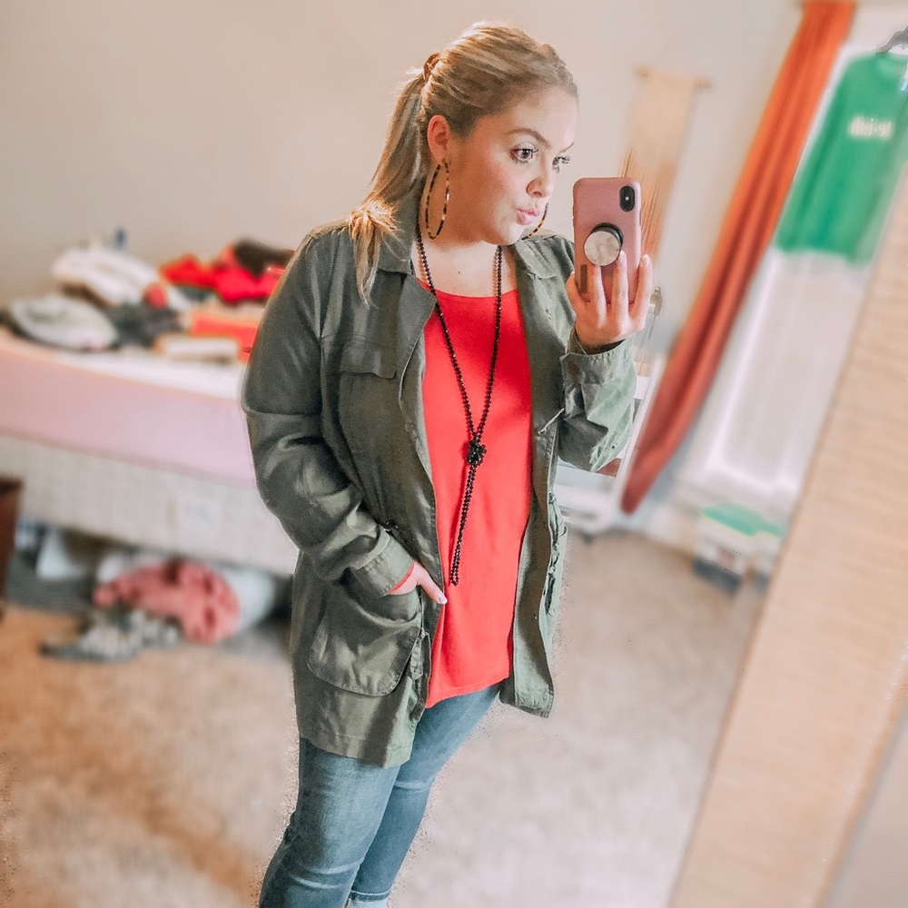 Army green jacket